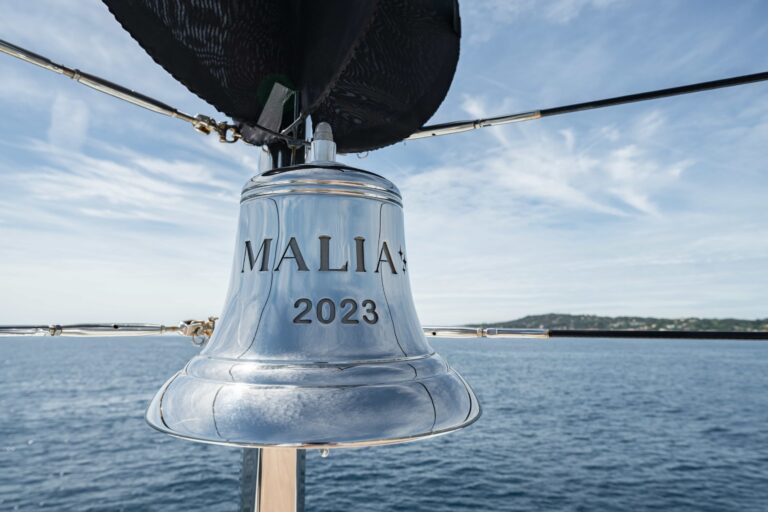 The yacht Malia's bell