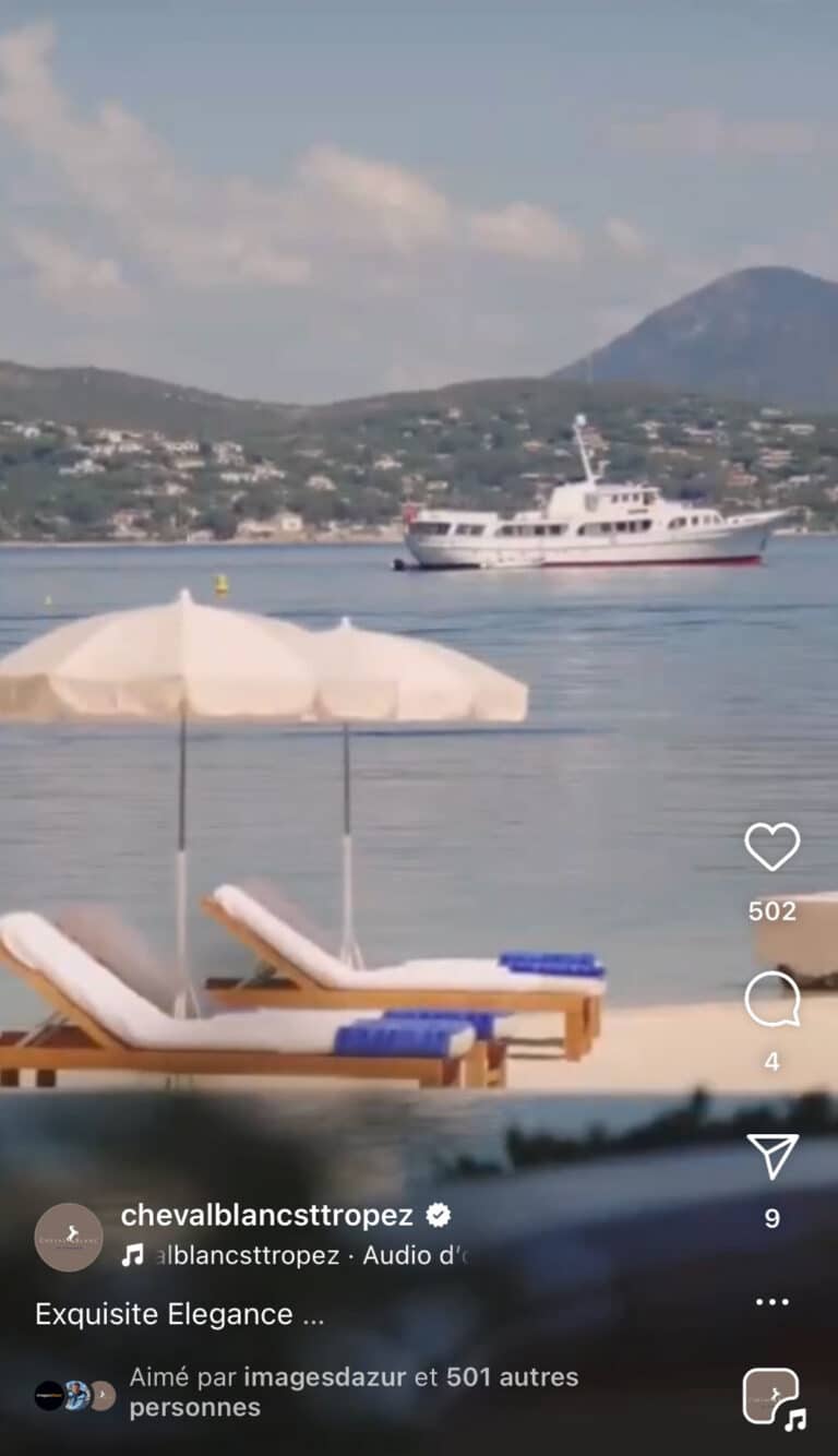 Reel publié par Cheval Blanc St-Tropez