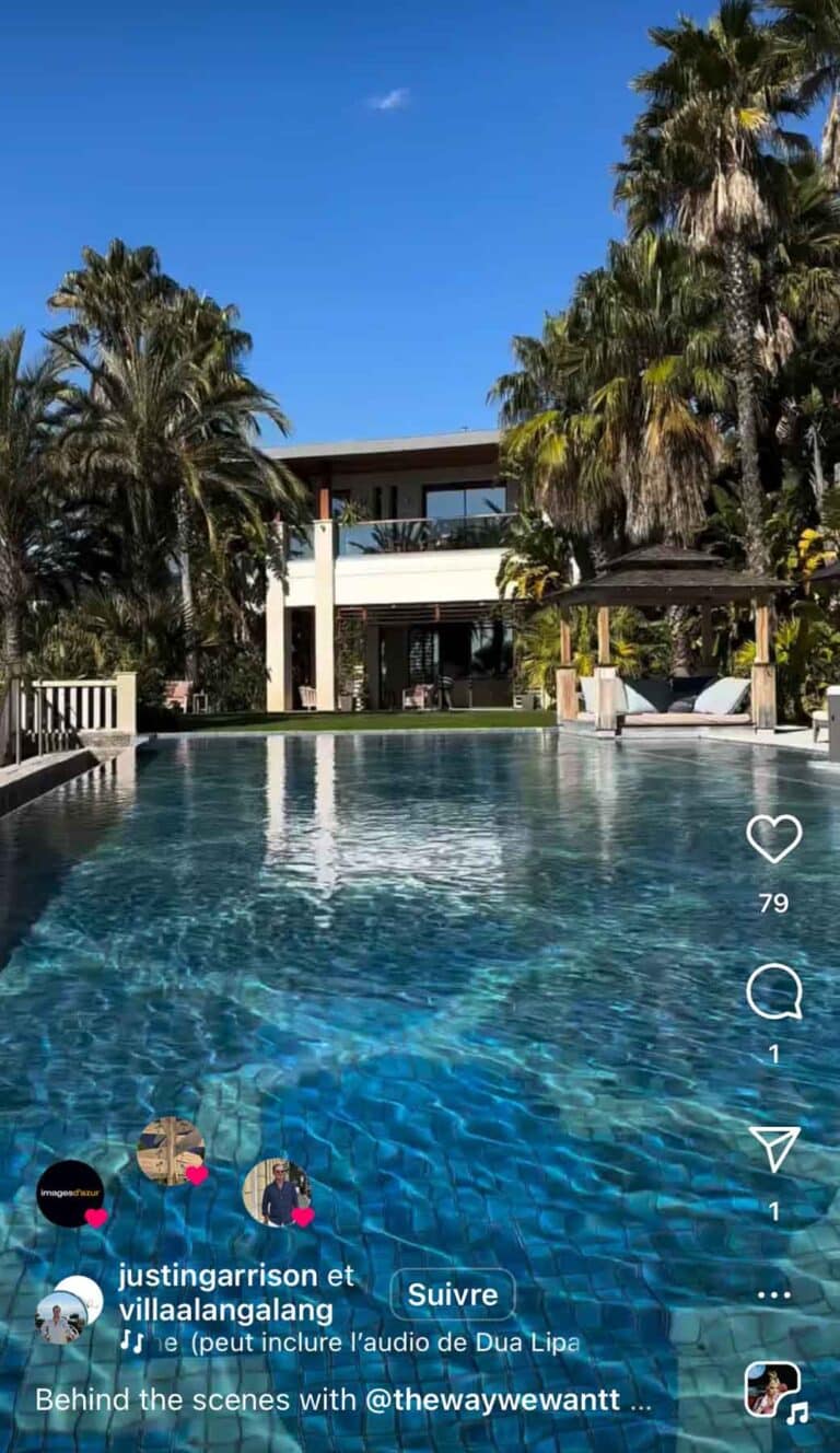 Reel d'une villa de location sur la Côte d'Azur