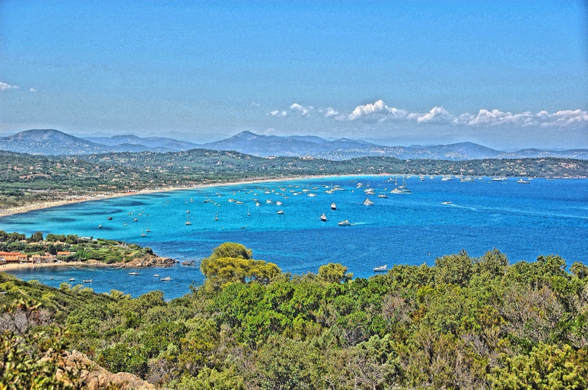 Plage de Pampelonne à Saint-Tropez