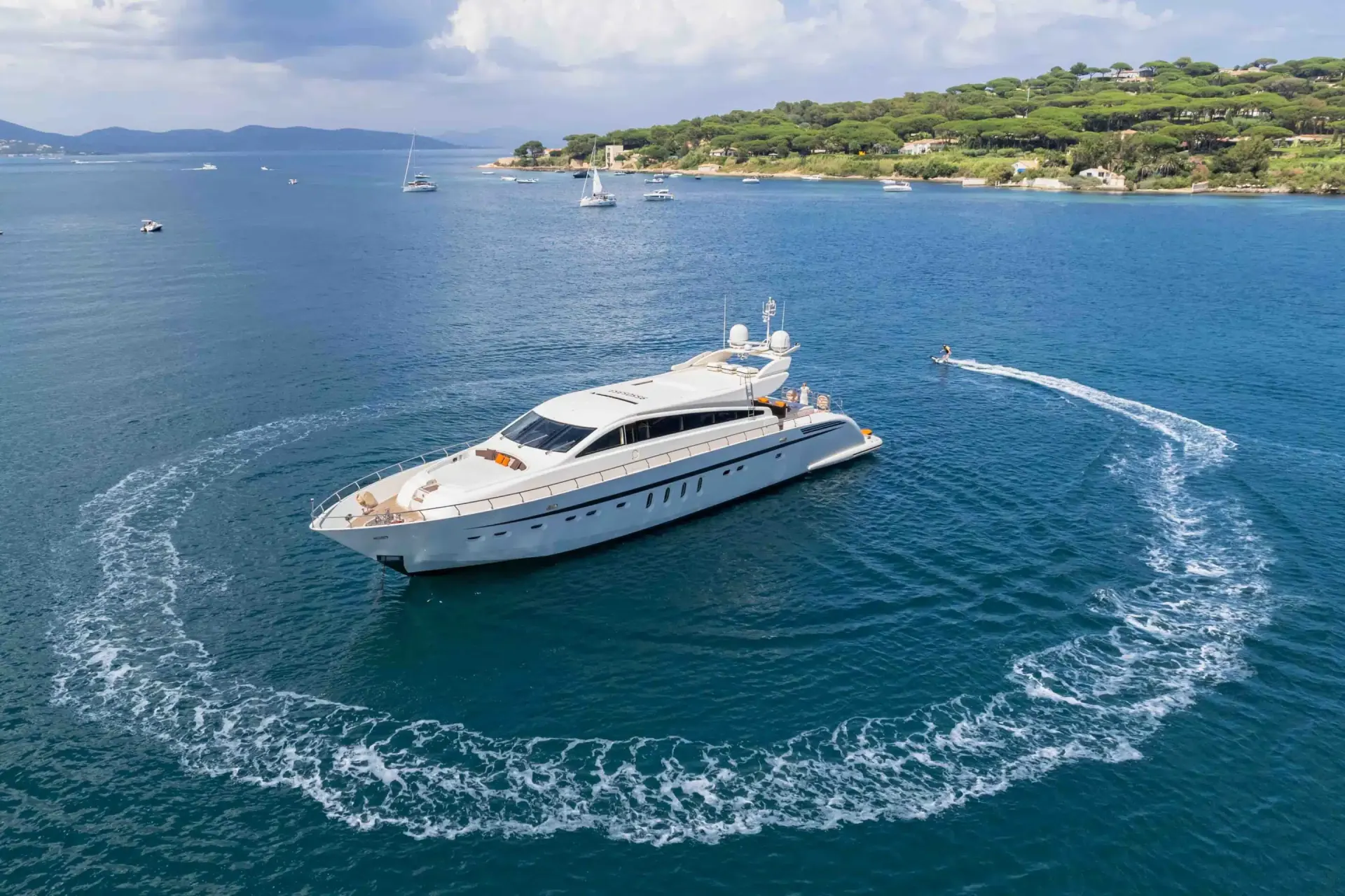 Aerial drone shot — Port Hercule