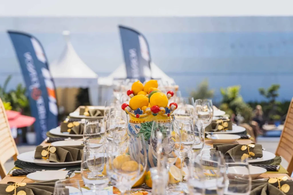 Superyacht detail — Monaco Yacht Show